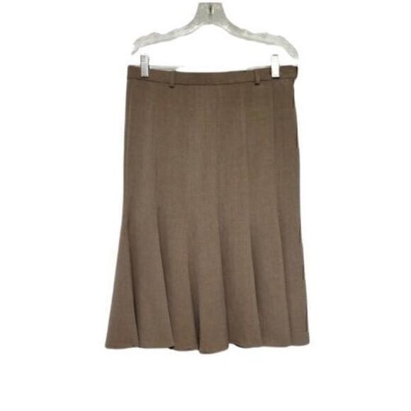 Tribal Women's  Beige Stretch-Extensible Side Zip Dressy Skirt Size 6 - Picture 2 of 5